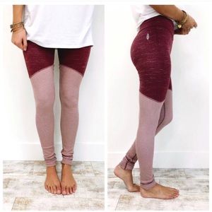FREE PEOPLE Evolution Ribbed Colorblock Leggings